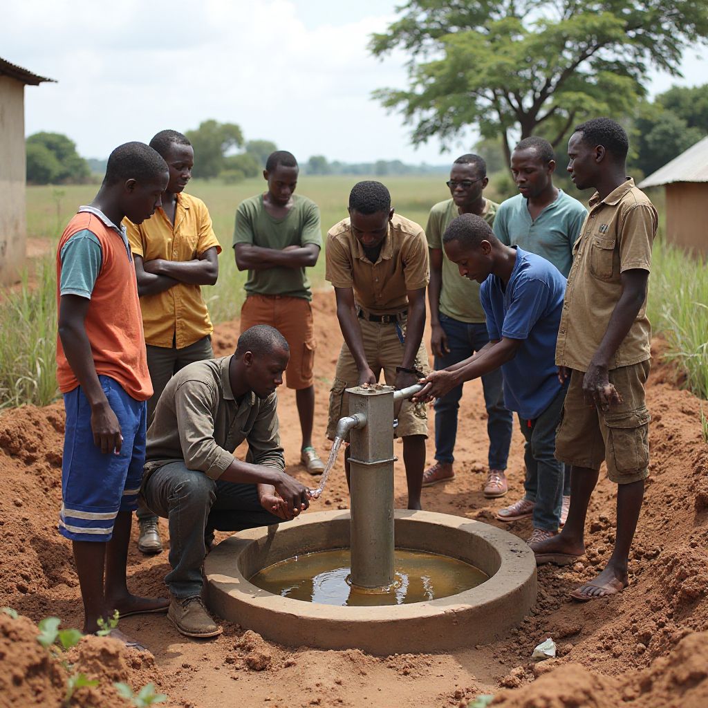 Ẹgbẹ WaterCareWA ti n ṣiṣẹ lori iṣẹ akanṣe omi ni Iwọ-oorun Afirika